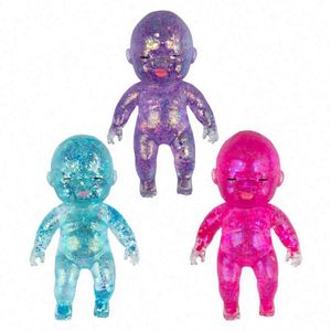 Juguete Blandito Antiestrés Melanth Glitter Baby Squishy Natasha de TPR, Muñeco Moldeable de Rebote Lento para Alivio de la Ansiedad 14+ - Product Image 1