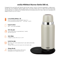 Botol Termos Vakum Stainless Steel Portable untuk Perjalanan, Cangkir Mug Penghangat Susu MilkNest untuk Perjalanan Luar Ruangan dan Berkemah