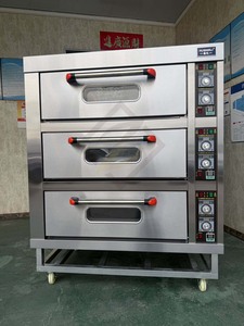 Equipo de Panadería de Alta Calidad, Horno de <span class=keywords><strong>Pizza</strong></span> a Gas de 3 Niveles y 6 Bandejas y Horno Completo para Baguettes para Uso Doméstico y Restaurantes - Product Image 2
