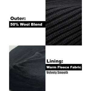 Gorro de Pescador de Lana Personalizado, Gorro de Esquí con Forro Polar, Gorro de Invierno Cálido con Puño Tejido, Unisex para Adultos - Product Image 4