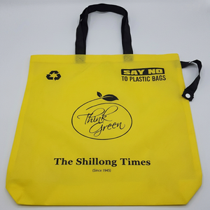 Sac fourre-tout en polyester lavable et écologique |   Sac de courses réutilisable avec poignées pour le marché des agriculteurs et les courses alimentaires - Product Image 4
