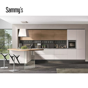 Sammy của hoàn toàn lắp ráp bạch kim Shaker Tủ lưu trữ nhà bếp với đá cẩm thạch Countertop bồn rửa bếp Vòi phụ kiện - Product Image 1