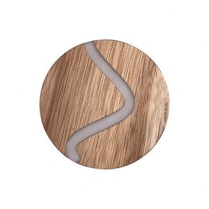 Artistic Acacia Wood Resin <b>Coasters</b> <b>Drink</b> <b>Coasters</b> Set <b>for</b> Home Office Beverages Tea Coffee Cup Mats Pads - Product Image 4