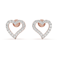Boucles d'oreilles classiques pour femmes en or avec diamants de laboratoire, certifiées IGI, structure élégante, éclat brillant, plaqué rhodium