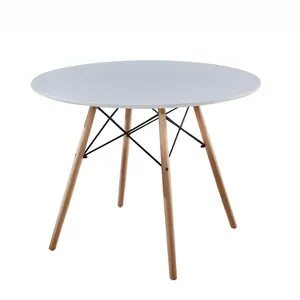 Cổ Điển Rắn Bằng Gỗ Bàn Ăn Đặt Đồ Nội Thất Nhà Thiết Kế Đơn Giản Tự Nhiên Vuông Bàn Hiện Đại Cho Phòng Ăn Phòng Khách - Product Image 1