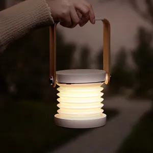 Lámpara Led recargable para exteriores, lámparas de acampada multifunción, luz nocturna de lectura, plegable