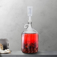 Lot de 3 pièces de système de fermeture hermétique 43 Pack avec 3 pièces # Kit de brassage pour bière, vin et kombucha avec 6 bouchons et 3 œillets, fermenteur à airlock