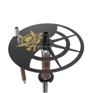 Plateau pouvant contenir un ensemble de narguilé de type tuyau avec un tuyau et un tube colorés au design élégant, <span class=keywords><strong>bouteille</strong></span> en verre pour salon de narguilé / bar à narguilé - Product Image 5