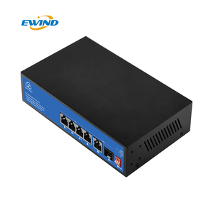 สวิตช์แบบ POE กิกะบิตเต็มรูปแบบ4พอร์ตแบบ Ai Cloud จัดการด้วย1อัปลิงค์1SFP Ai 65W VLAN 1000M สลับความจุสำหรับระบบกล้อง IP - Product Image 6