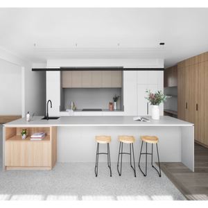 Popular Modular Eco-Friendly Melamine Covered <b>Wood</b> Kitchen Cabinet Sets with Drawer <b>Baskets</b> for Wine Cellar Ready to Assemble - Product Image 2