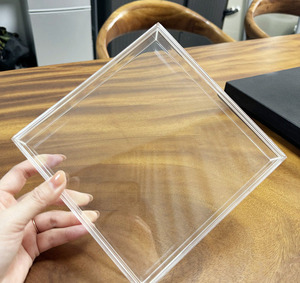<span class=keywords><strong>Boîte</strong></span> en <span class=keywords><strong>plastique</strong></span> PS transparente 18x18x3cm, épaissie, de qualité <span class=keywords><strong>alimentaire</strong></span>, pour cadeaux, emballage de bonbons, <span class=keywords><strong>boîte</strong></span> en acrylique, unité de rangement, conteneur - Product Image 2