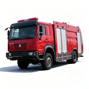 Camión de Bomberos Forestales Sinotruk HOWO 4x4, Camión Cisterna de Agua Contra Incendios de 2000 Galones, Precio de Camión Contra Incendios Forestales - Product Image 1