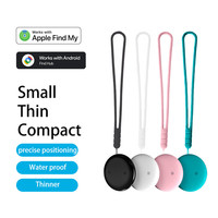 Système double iOS Android Findmy Balise sans fil Mfi Localisateur Anti-perte Ip67 Mini Suivi mondial Animaux de compagnie Airtags Air Tag Traceur GPS