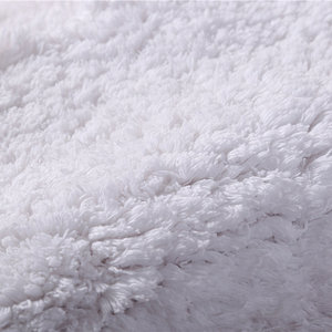 Wholesale Custom Star Hotel 100% Cotton <strong>Long</strong> Loop Non Slip White <strong>Bath</strong> <strong>Mat</strong> - Product Image 6