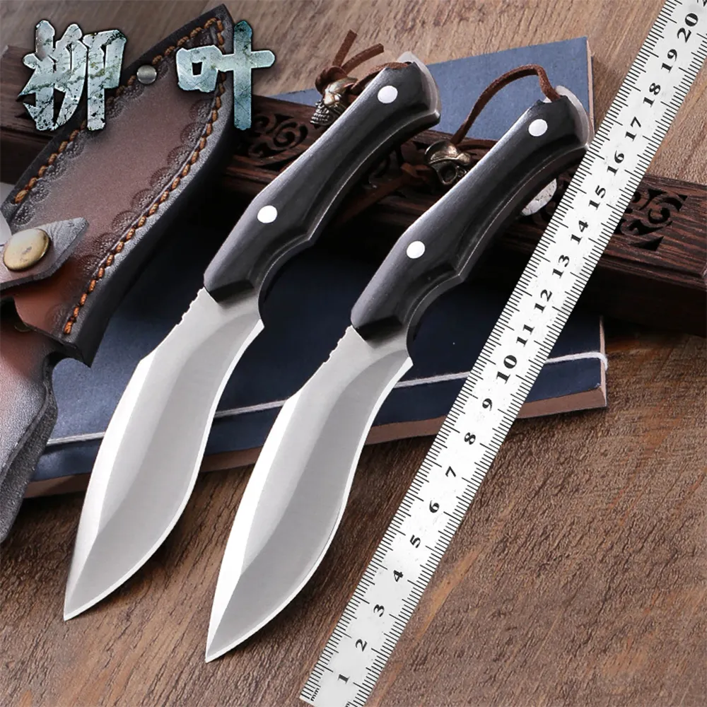 In Stock M390 Steel Handmade Custom Gift Knife Ebony Handle Outdoor Camping Tool Folding Pocket Knife