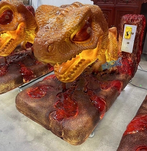 Tùy chỉnh Kiddie cơ giới Dino Rides Triceratops đi bộ máy giải trí 6 + năm trẻ em đồng tiền hoạt động trò chơi sân chơi - Product Image 6