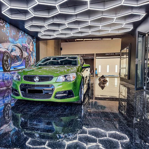 <span class=keywords><strong>Luz</strong></span> de Techo <span class=keywords><strong>Hexagonal</strong></span> Honeycomb, Luces <span class=keywords><strong>LED</strong></span> Hexagonales de Diseño para Interiores, Luces de Garaje para Detallado de Autos, Estación de Lavado, Techo de Garaje - Product Image 6