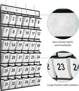 Organizador de Bolsillos para el Aula con 36 Bolsillos Numerados para Teléfonos Celulares, Organizador Colgante para Guardar Teléfonos y Calculadoras en el Aula - Product Image 6