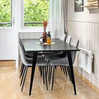 Jambes de table inclinées en métal résistantes durables de 28 pouces Jambes de meubles coudées à assemblage facile Jambes de bureau en métal à surface lisse