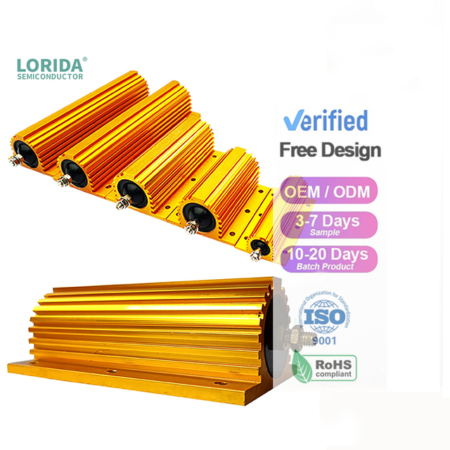 50W 100W 0.01R ~ 100K 1 6 8 10 20 200 500 1K 10K Ohm Resistance RX24Aluminum Power Metal Shell Case Wirewound Resistor