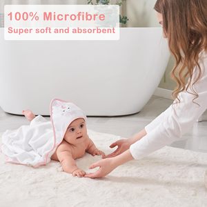 Spot goods Toallas DE CARA Juegos de toallas de baño lindas de 6 piezas Toallas de <span class=keywords><strong>unicornio</strong></span> rosa para bebé - Product Image 3