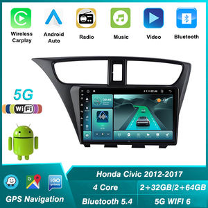 เครื่องเล่นวิดีโอมัลติมีเดียสำหรับรถยนต์2012 Honda <span class=keywords><strong>Civic</strong></span> <span class=keywords><strong>hatchback</strong></span> 2013 2014ระบบนำทาง2015 2017 GPS DSP 5.4 5G + 2.4G WIFI6 - Product Image 2