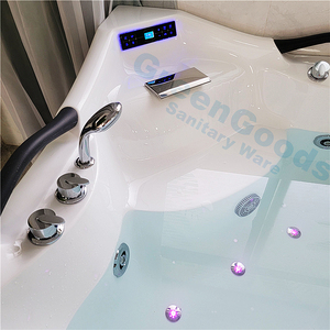 Bañera de esquina grande de acrílico Abs para 2 personas, bañera de hidromasaje de agua, <span class=keywords><strong>Spa</strong></span> de masaje - Product Image 3