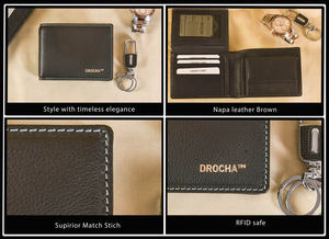 Premium Genuine Leather <b>RFID</b> Blocking <b>Wallet</b> for Men Classic Bi Fold Card Organizer Compact Cash <b>Wallet</b> - Product Image 3
