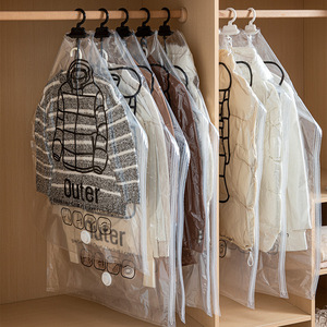 Pull Hanging <strong>Suction</strong> Vacuum Compression <strong>Bag</strong> Transparent Hanging Down Jacket Clothing <strong>Storage</strong> <strong>Bag</strong> - Product Image 1