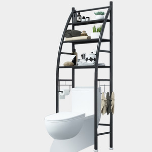 3 Layers Metal Shelf organizer Space-Saving Towel Plant Bathroom Storage Over Toilet Rack