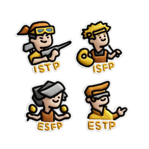 Alta qualità DST 16 personalità ricamo in ferro su <span class=keywords><strong>ENFP</strong></span> toppe ricamo MBTI patch - Product Image 4