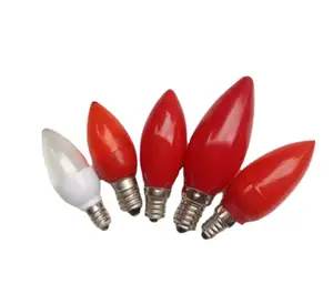 热卖红色E12 E14节能迷你便携式长寿命家庭派对节日装饰室内彩色发光二极管灯泡