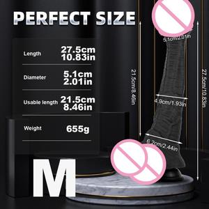 حصان حرب جديد حيوان اصطناعي ناعم من الجنس دسار عملاق دزيلي متوسع سدادة شرجية مقاومة للماء IPX7-أداة استمناء - Product Image 5