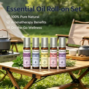 Aceite Esencial Diluido Personalizado sin Agua para Aromaterapia, 0.33oz, Roll-on, Menta, Orégano, Árbol de Té, Hierba Limón, Eucalipto, Lavanda - Product Image 3