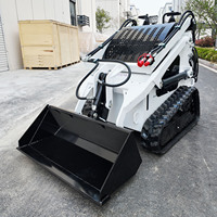 Mini Skid Steer Loader dengan Hidrolik Aliran Tinggi, Mesin 23HP, Universal Quick Attach untuk Bucket, Auger, Trencher, dan Mulcher