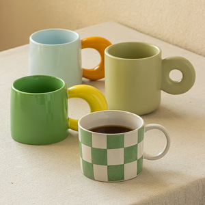 Taza de Café para Parejas, de Cerámica de Alta Calidad, Color Caramelo Multicolor, Popular en Internet, para Uso Doméstico - Product Image 3