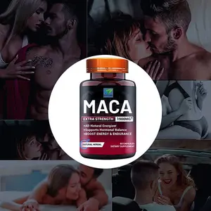 Factory Customized 6 Men's Ability Enhancement MACA Ginseng Herbal Extract Capsules Male Energy Enhancement Vegetarian Capsul