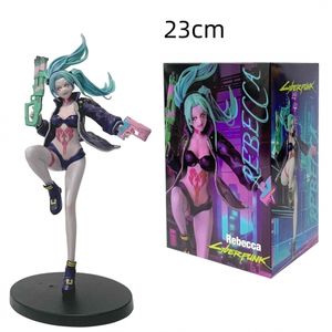 Juego de Anime Cyberpunk Edgerunners Rebecca figura de pie modelo juguete Regalo de Cumpleaños colección figura de acción decoración de escritorio regalo - Product Image 5