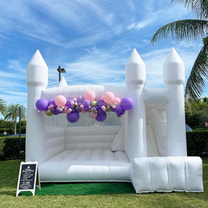 Nouvelle maison de rebond gonflable <span class=keywords><strong>bleu</strong></span> clair avec toboggan, piscine à balles, château gonflable pour enfants, fête, <span class=keywords><strong>ballon</strong></span>, château gonflable pour événements, château gonflable pour fête - Product Image 4