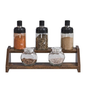 Espositore Vintage a 2 <span class=keywords><strong>Ripiani</strong></span> in Legno <span class=keywords><strong>per</strong></span> Cupcake, Portaspezie da <span class=keywords><strong>Cucina</strong></span>, Organizzatore da Bancone a Due Livelli - Product Image 6