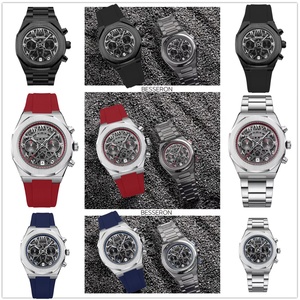 Reloj de Lujo de 42 mm con Cronógrafo Multifuncional, Números Arábigos, Movimiento de Cuarzo, Fabricantes de Relojes de Acero Inoxidable, Personalización de Logotipo, Reloj de Pulsera para Hombre - Product Image 2