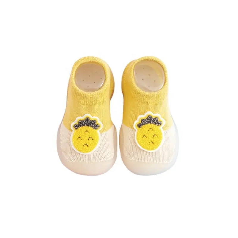 Infant Floor Baby Sock Shoes Toddler Cartoon Baby Boys Girls Shoes Rubber Causal Baby Ankle Shoes