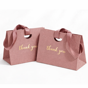 Sacs cadeaux personnalisés en papier kraft avec poignées, logo personnalisé, emballage de luxe pour le shopping, impression offset, impression de remerciement, cadeaux de <span class=keywords><strong>mariage</strong></span> - Product Image 4
