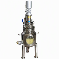 Réacteur sous vide en acier inoxydable de 10 L pour dispersion rapide de liquides chimiques en laboratoire, avec moteur