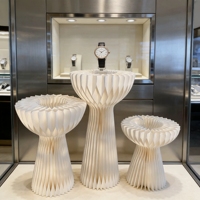 Support de présentation cylindrique en structure nid d'abeille en papier pour table de desserts de mariage, design Art Déco, présentoir multifonctionnel pour produits
