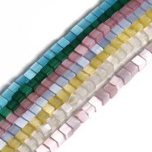 Accessori per gioielli fai-da-te cubi <span class=keywords><strong>di</strong></span> zucchero <span class=keywords><strong>di</strong></span> muslimatura quadrato <span class=keywords><strong>di</strong></span> cristallo naturale <span class=keywords><strong>di</strong></span> perline sciolte per regalo occhio <span class=keywords><strong>di</strong></span> tigre occhio <span class=keywords><strong>di</strong></span> gatto viola - Product Image 5