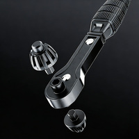 Clé à cliquet noire 2-en-1 pour mandrin de perceuse 12,7 mm et 17,5 mm