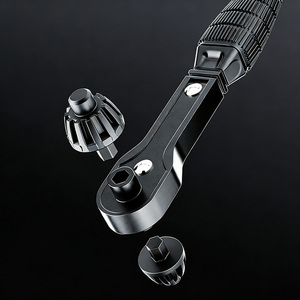 Clé à cliquet noire 2-en-1 pour mandrin de perceuse 12,7 mm et 17,5 mm - Product Image 3