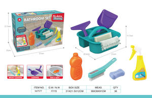 Enfants éducation jouets en plastique balai maison semblant jouer jeu <span class=keywords><strong>ménage</strong></span> outils Kit enfants en plastique nettoyage jouet ensemble - Product Image 4