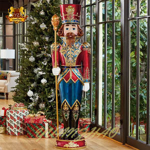 Decorazione per la Casa all'Ingrosso Schiaccianoci di Natale Moderno di Grandi Dimensioni Statua Schiaccianoci in <span class=keywords><strong>Resina</strong></span> e Fibra di Vetro - Product Image 1